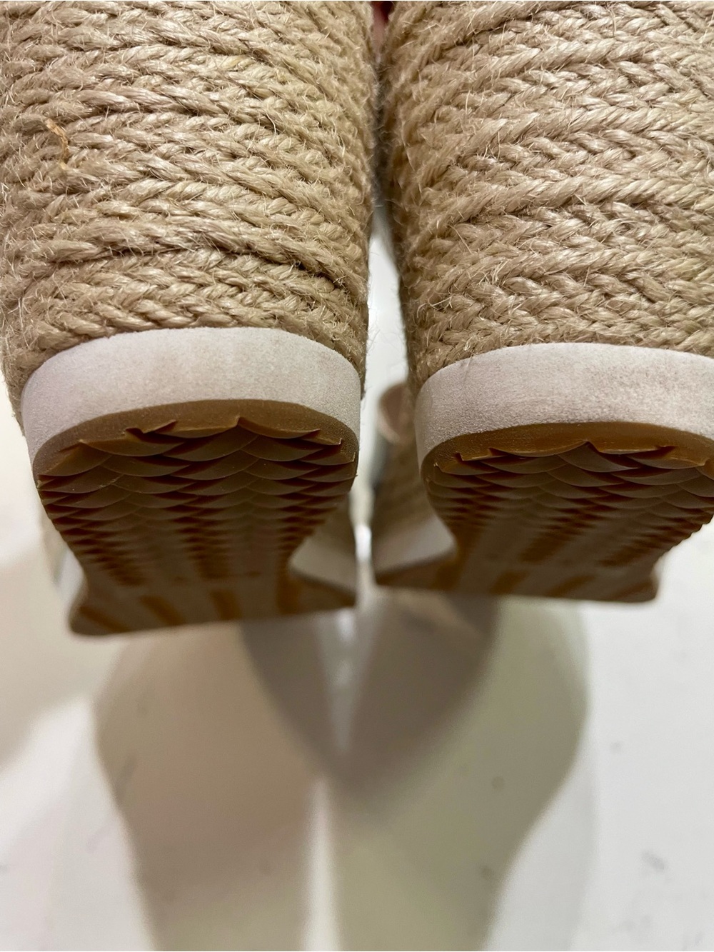 Cole Haan Silver Wedge Espadrille Sandals with Ankle Strap - Picture 6 of 6
